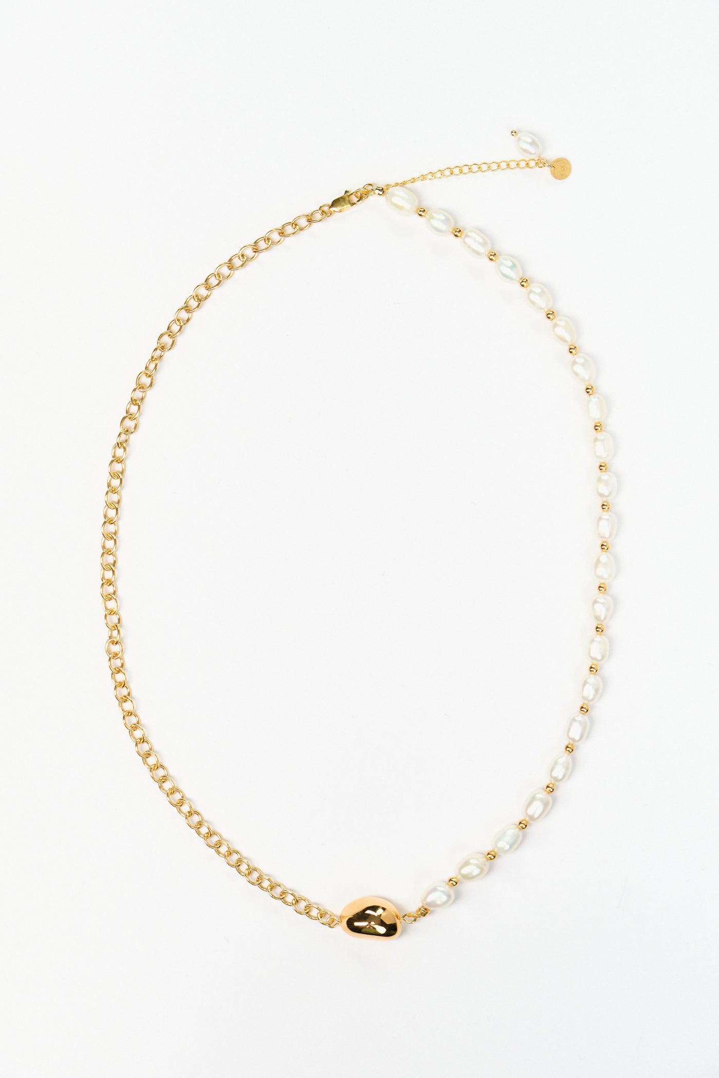 Freshwater Pearls with Link Necklace (BANJJAK EXCLUSIVE)