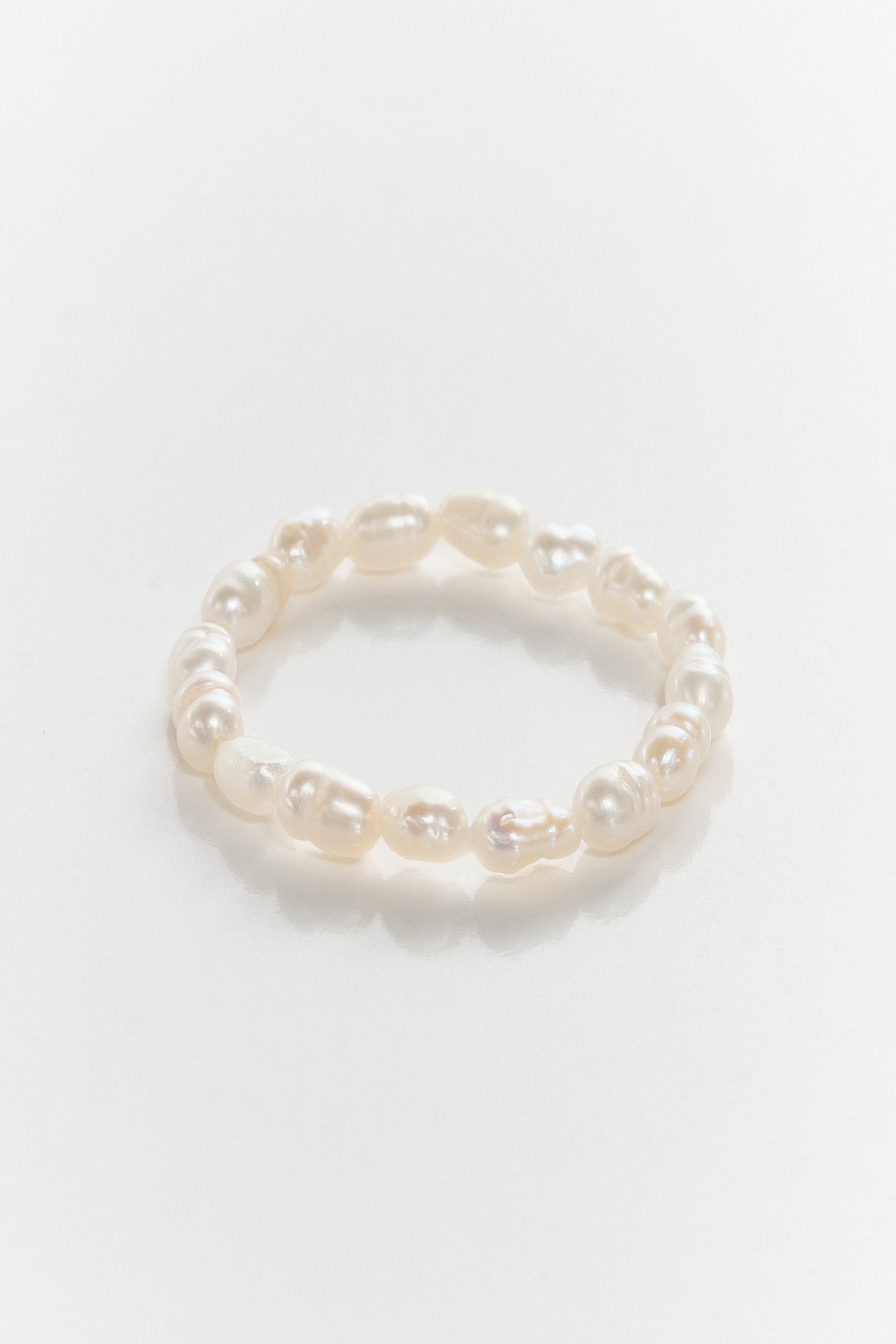 Pearl Beaded Elastic Ring